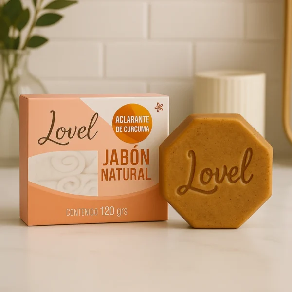 Jabón de cúrcuma, es un jabón natural