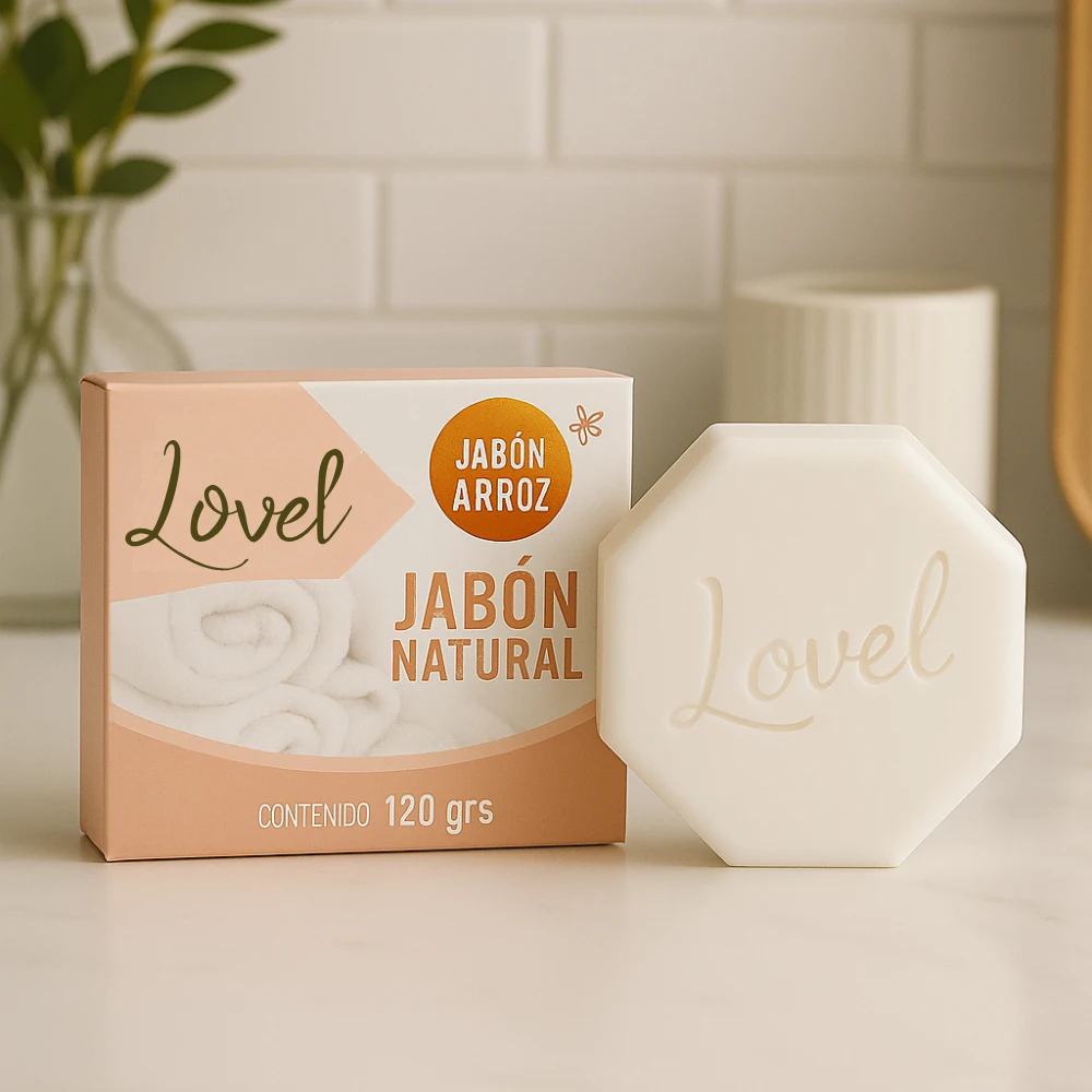 Jabón de arroz natural