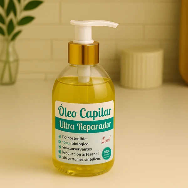 Aceite natural para reparar el cabello