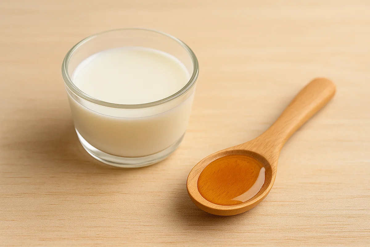 Mascarilla de leche y miel para los pezones